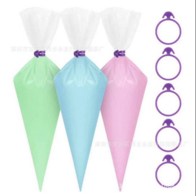 Silicone karet pengikat kantong plastik pipingbag icing silicone tali silikon