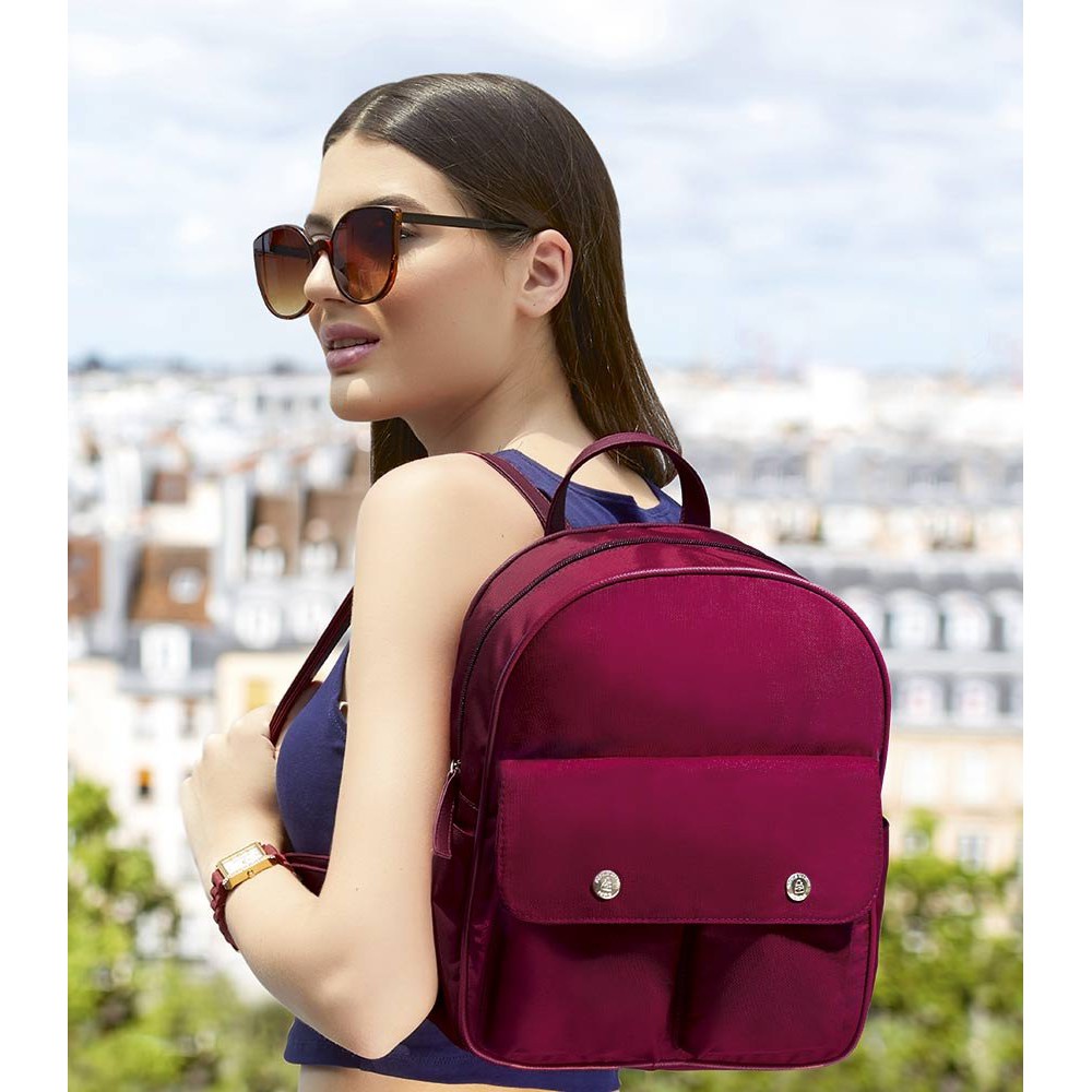 TAS RANSEL BACKPACK SOPHIE MARTIN MAROON ALDABELLA T5419M2 REG1911 ORI DISKON MEMBER PROMO TERMURAH