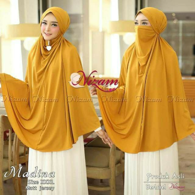 khimar madina Cadar instan