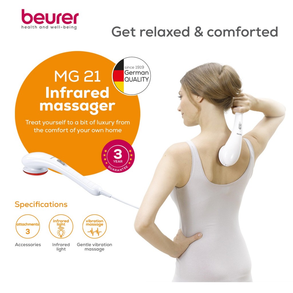 Massager Getar Electric / Massage Infra Red Beurer MG21 / MG-21/ MG 21 - Alat Pijat Getar Inframerah