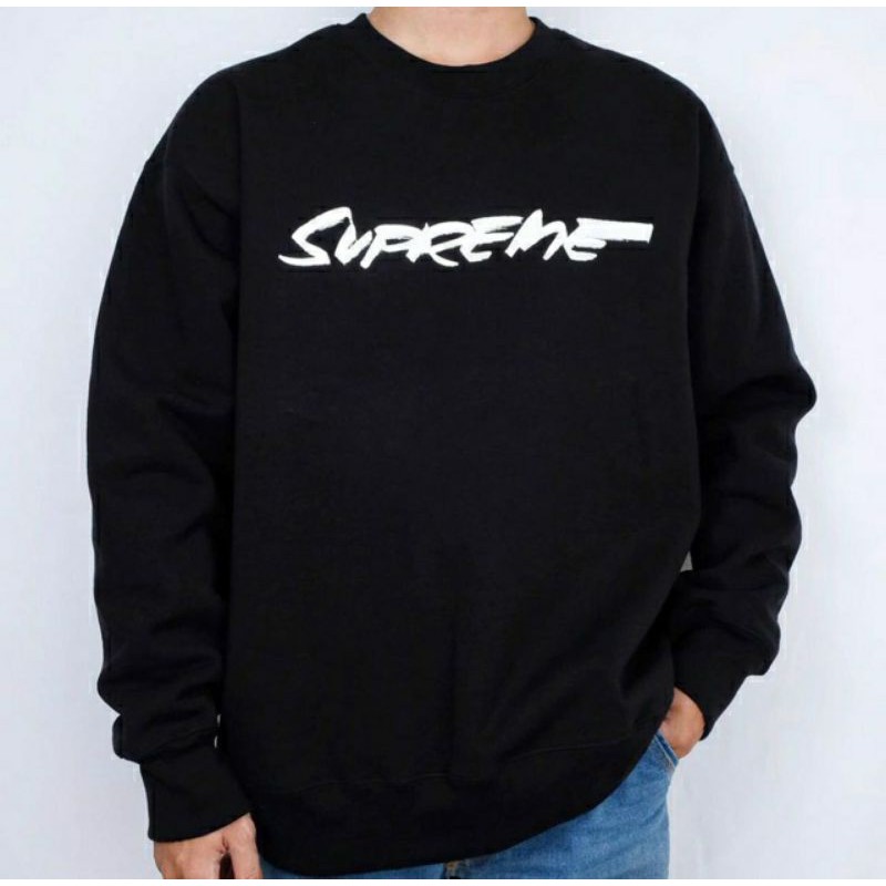 S - XXXXXL(6XL) CREWNECK SWEATER BASIC SUPREME BIGSIZE/JUMBO Pria Wanita S M L XL XXL 3XL 4XL 5XL