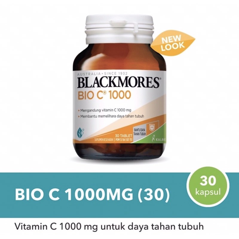 Blackmores bio C 1000 mg isi 30 tablet ( meningkatkan daya tahan tubuh )