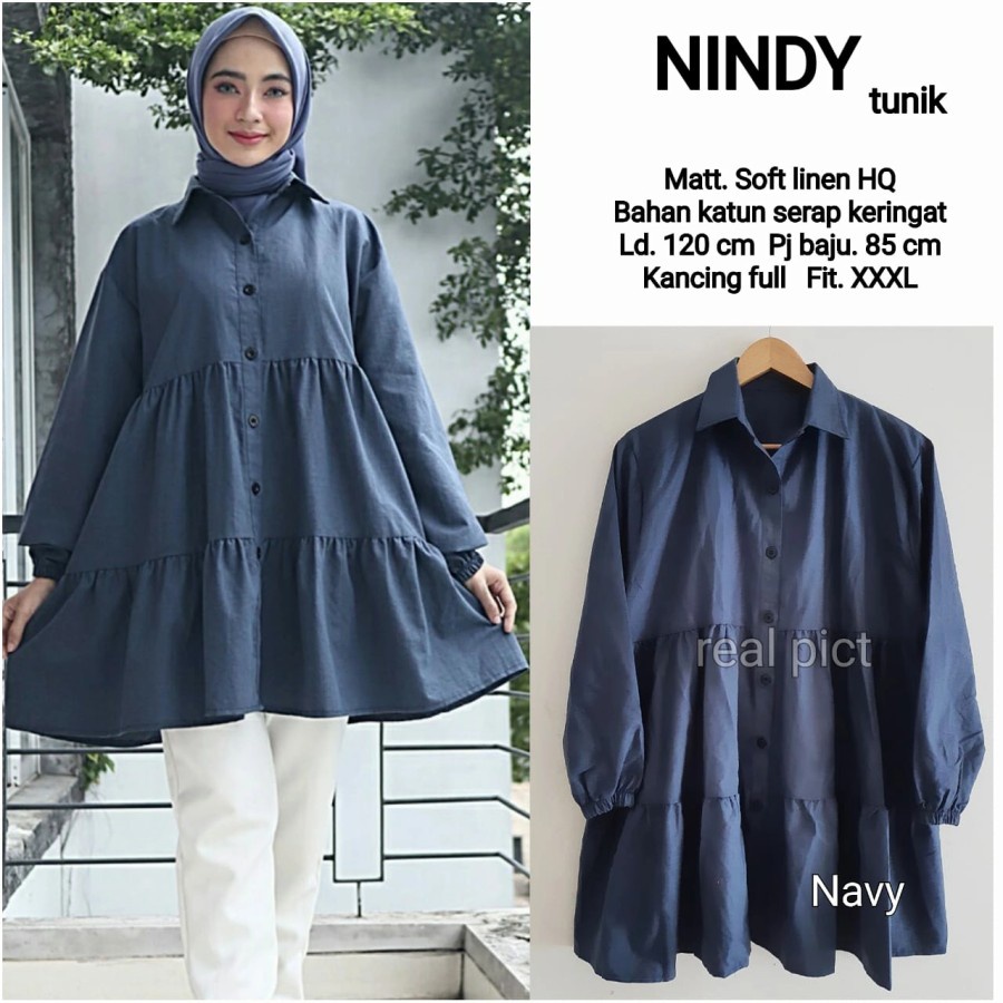 gamis wanita melina tunik katun Pakaianwanita / katun rayon / syari ceruty / gamis wanita cas D0P7