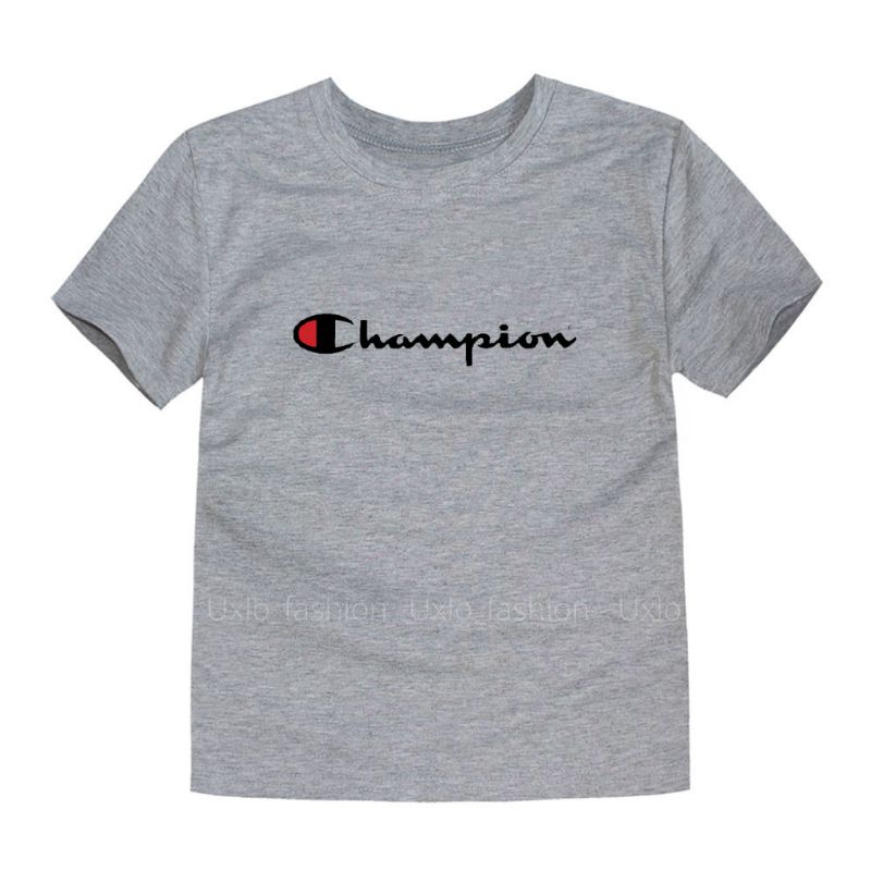 KAOS ANAK LAKI LAKI DAN PEREMPUAN UMUR 2 SAMPAI 9 TAHUN KAOS ANAK CHAMPPION MURAH SABLON DIGITAL UXLO FASHION