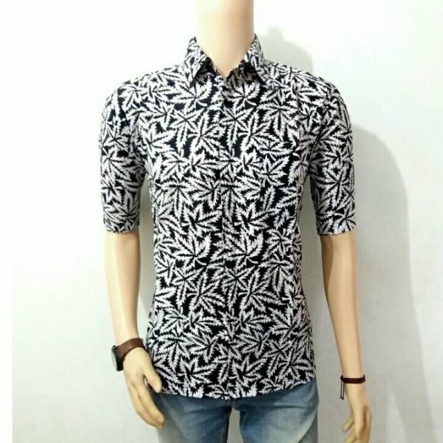 Baju Batik Hem Atasan Batik  fashion pria modern batik grosir Baju pria Baju Kemeja  tanah abang