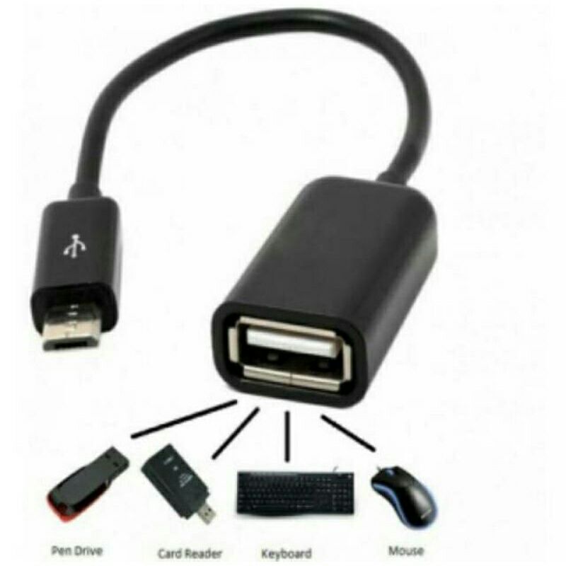 KABEL OTG MICRO/KABEL SAMBUNGAN FLASDISK KE HP ANDROID MICRO USB/KABEL OTG MICRO KWALITAS PREMIUM(PR