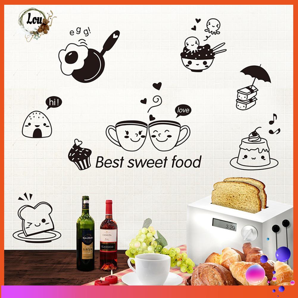 Stiker Dinding Bahan Pvc Mudah Dilepas Gambar Kartun Lucu Untuk Dekorasi Rumah Shopee Indonesia