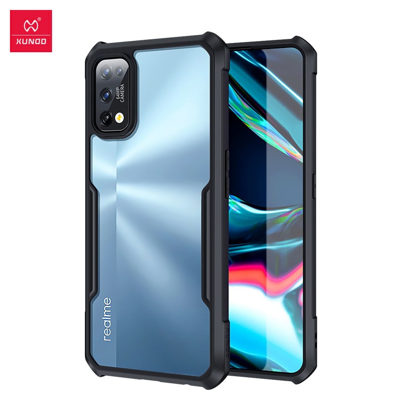 Case Realme 7 Pro Airbag Shockproof Transparent Casing+Skin Carbon