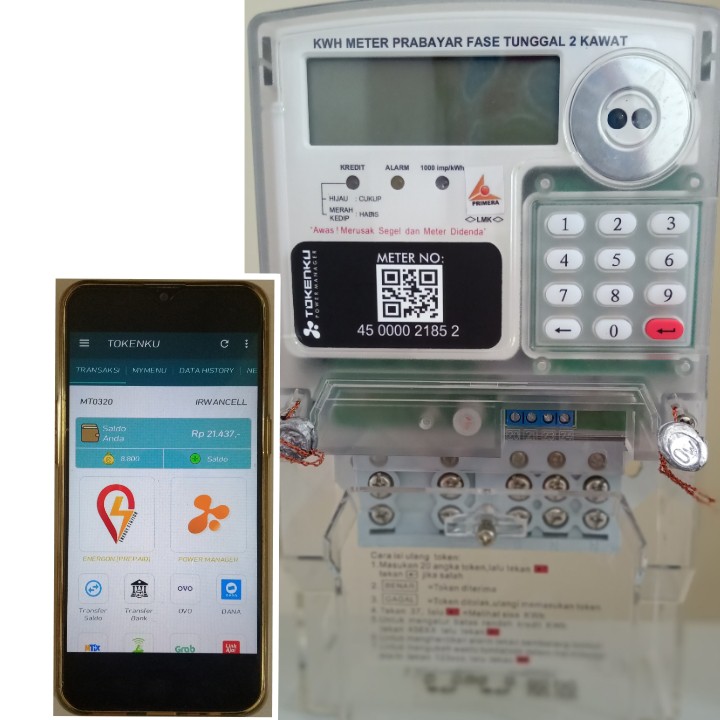 Kwh Meter Prabayar / Token / Prepaid ( Sistem Online / Siap Pakai )