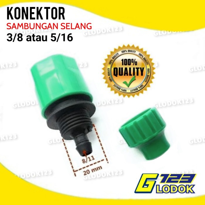 Konektor Selang Pompa 3/8 dan 5/16 DC 12V Quick Release