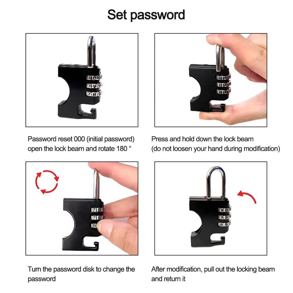 R-FLOWER Helm Password Lock Universal Waterproof Stang Tetap Keamanan Sepeda Listrik