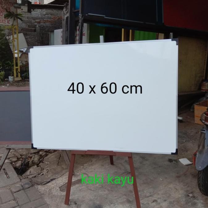 

[COD] whiteboard stand kayu 40 x 60 cm TERPERCAYA Kode 1263