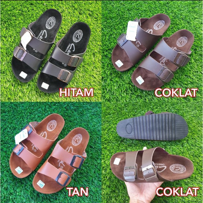 terbaru Sandal Kulit Carvil Cowok Cewek / Sandal Dewasa Sandal Pria Premium