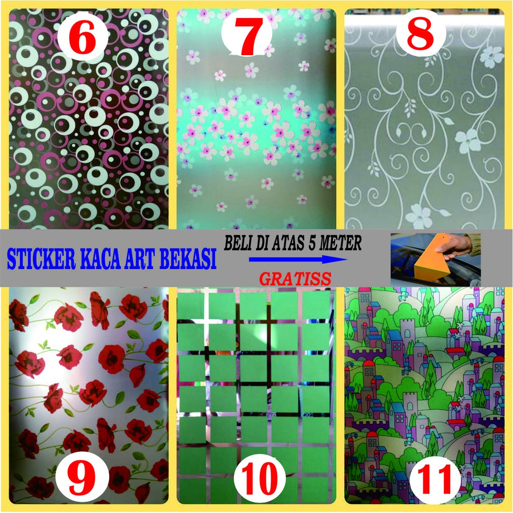 STIKER KACA JENDELA / STICKER KACA JENDELA MURAH / STIKER KACA MOTIF