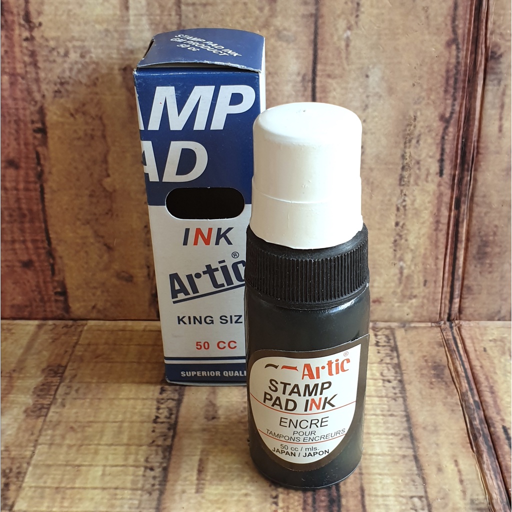 Stamp Pad Ink Artic King Size - Tinta Stempel - Refill Stamp Pad - Spidol Untuk Tulis di Dos Besar