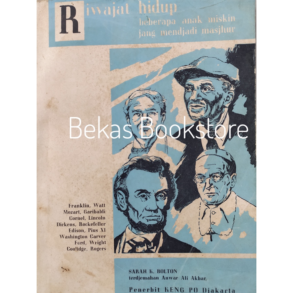Riwajat hidup beberapa anak miskin jang menjadi masjhur