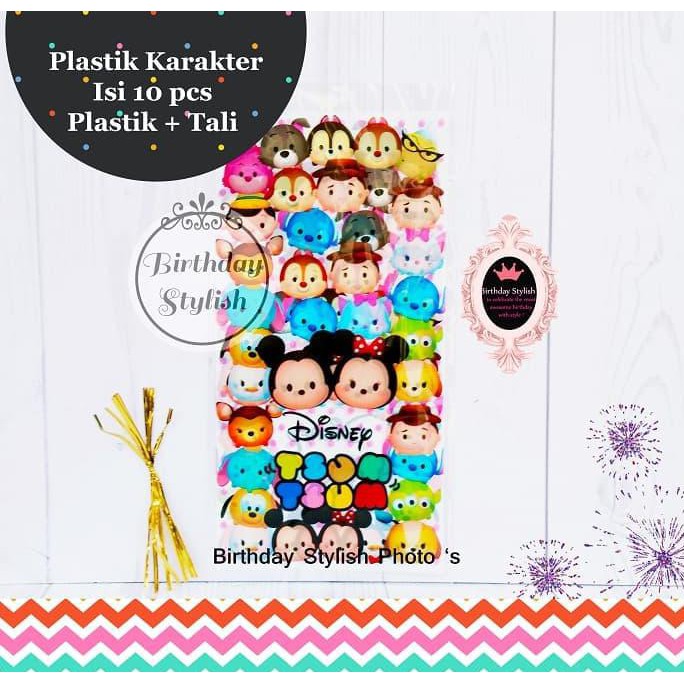 

Plastik Snack atau Bingkisan Ulang Tahun Anak Kecil Tsum Tsum