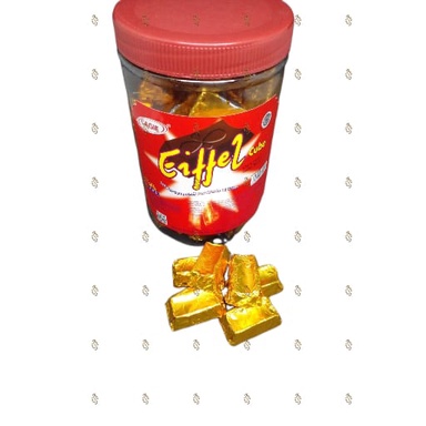 

L'agie Eiffel Cube Jar 500gr - Ples Isi 70 Pcs