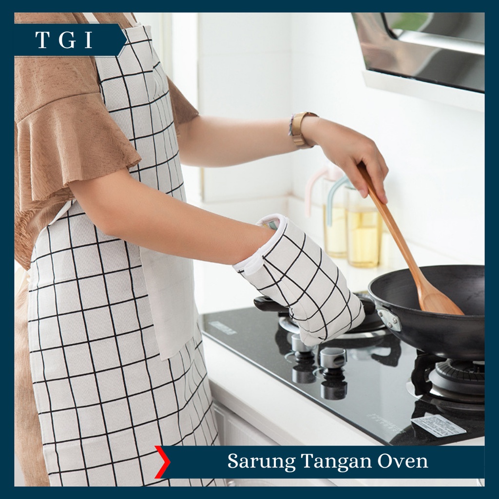 TGI - [1 PCS] SARUNG TANGAN MICROWAVE / SARUNG TANGAN MOTIF ANTI PANAS / GLOVES OVEN MICROWAVE