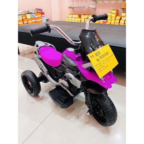 MOTOR ANAK TERMURAH MOTOR AKI M 888 MAINAN ANAK LAKI LAKI / MAINAN ANAK PEREMPUAN