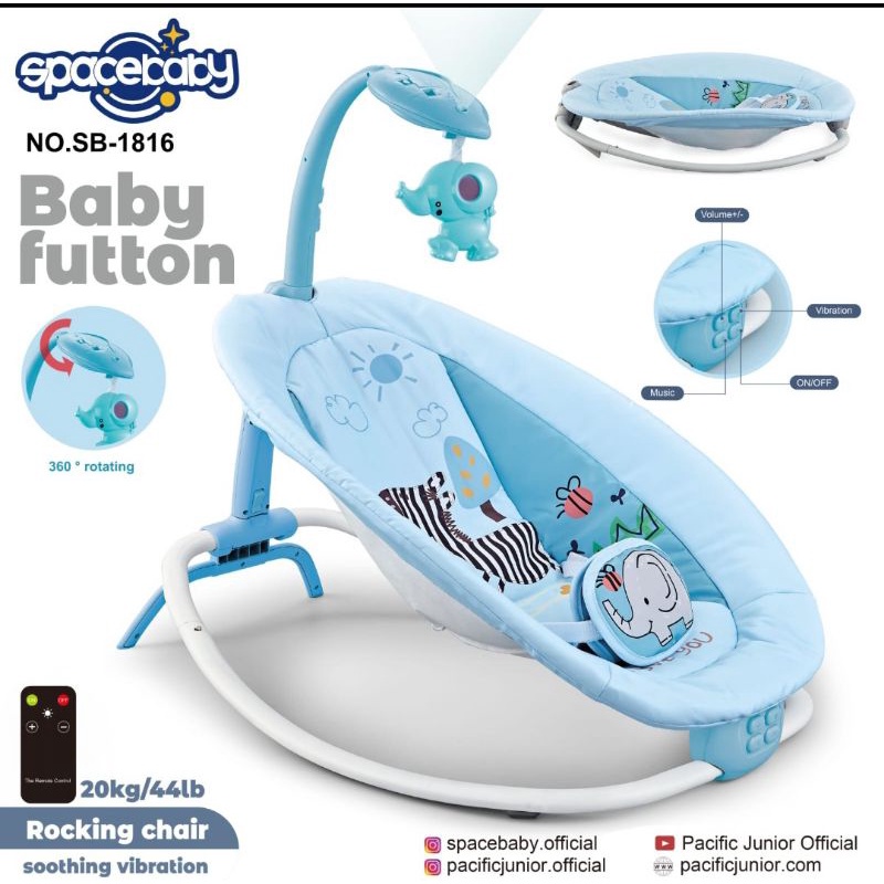 Baby Bouncer Futton Space Baby Sb 1816 Rocking Chair Vibration Free Packing Dus+Bubblewarp