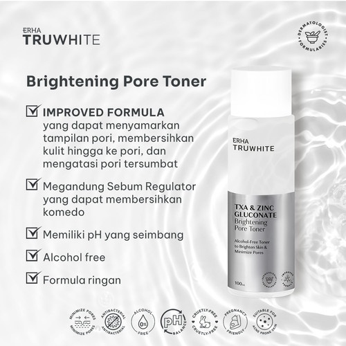 ERHA Paket Pencerah Kulit Wajah - Facial Wash + C Serum + Toner - Ultra Glow Skin