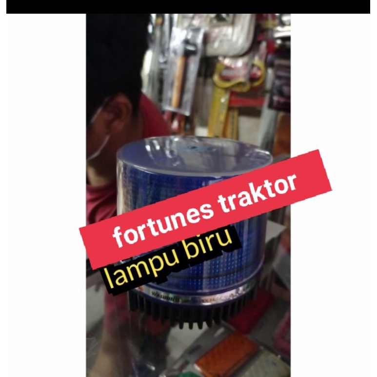 lampu rotary warna biru