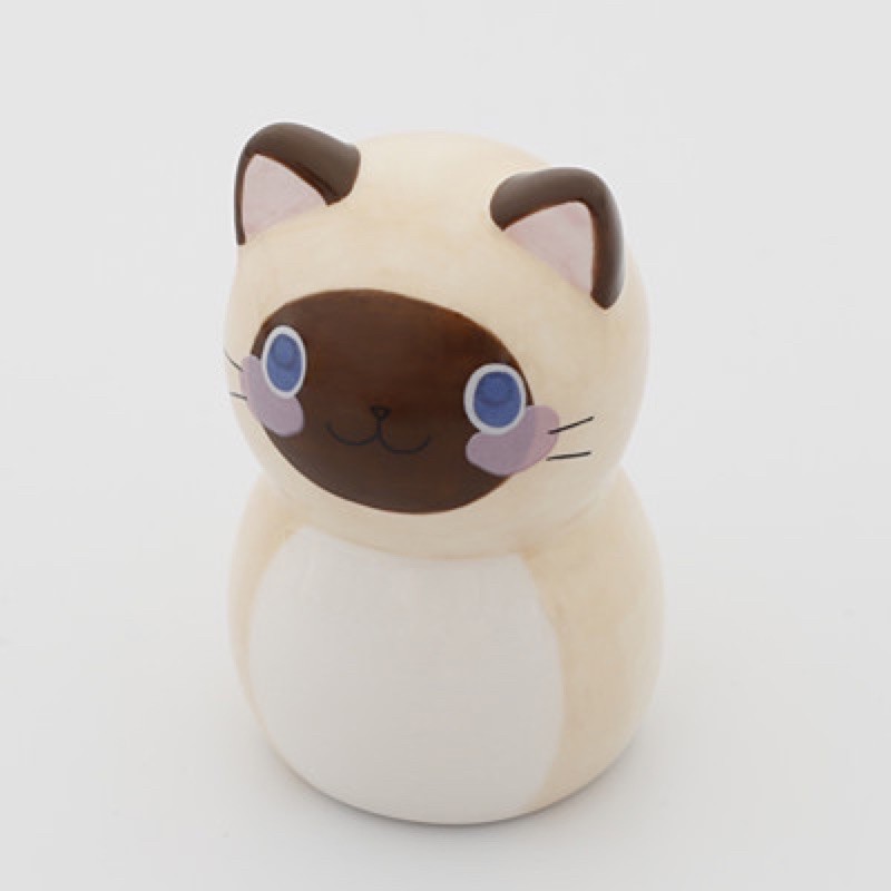 mug dan patung lucu kucing berbagai variasi unik dan lucu bahan keramik import dengan kotak dan streofoam packaging-Patung kucing c