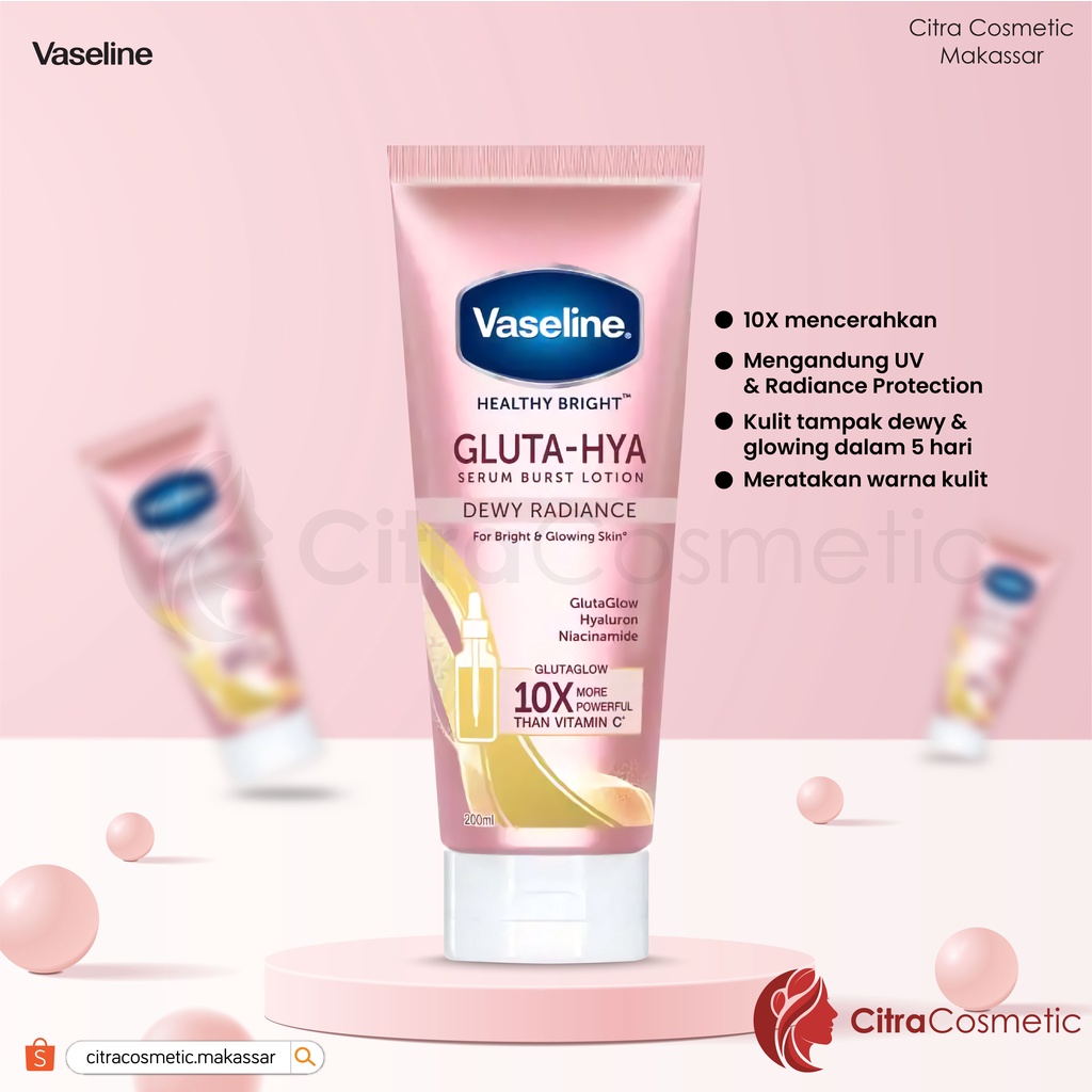 Vaseline Healthy Bright Gluta Hya Serum Burst Lotion 200 Ml