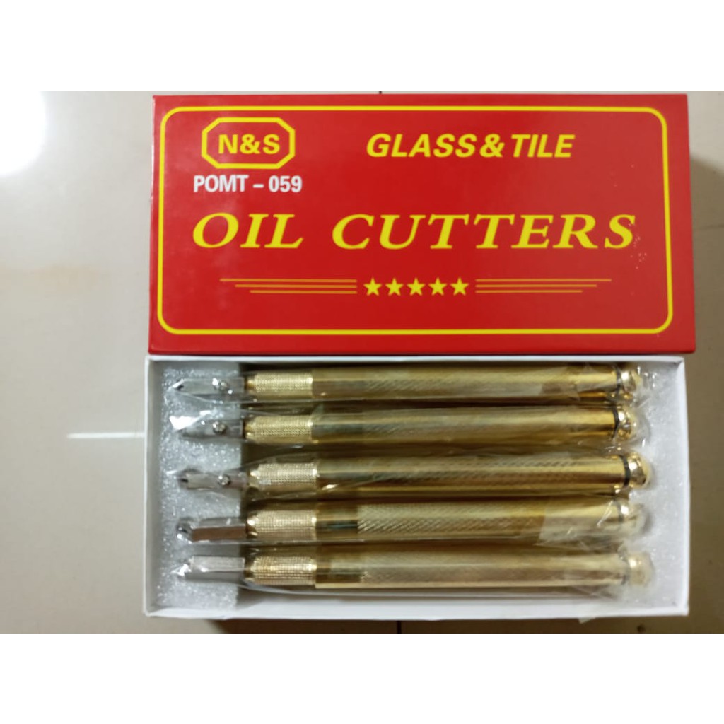 Pisau Potong Kaca N &amp; S / CUTTER GLASS/OIL GLASS CUTTER