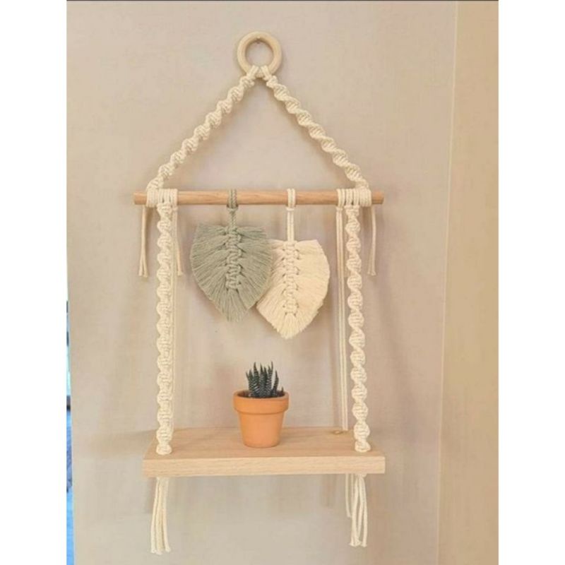 Dekorasi ambalan/macrame ambalan/hiasan dinding/pajangan kamar/dekorasi kamar/hiasan ruangan/ambalan