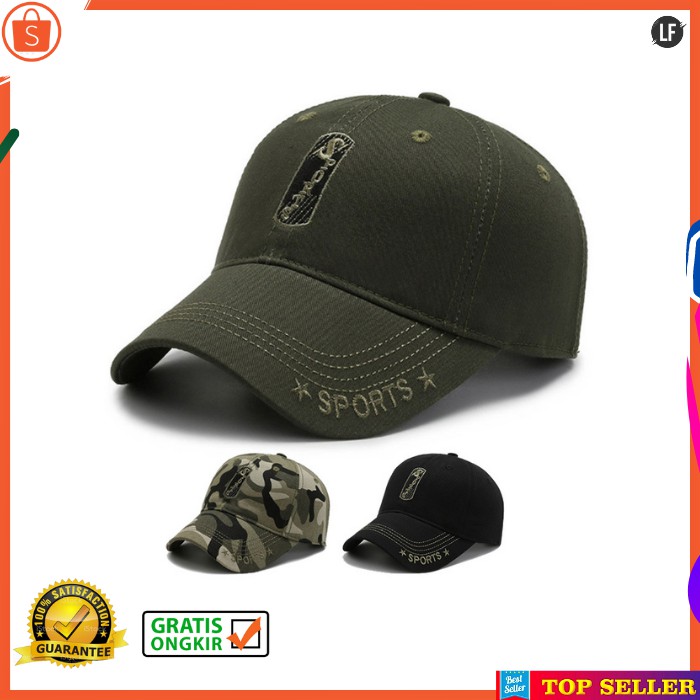 TOPI BASEBALL PRIA FASHION KOREA SPORT CAP GOLF IMPORT TOPI OLAHRAGA OUTDOOR TR17