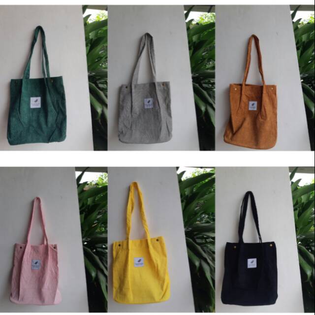 Tas Corduroy/Tote Bag  Corduroy/Tas Kain