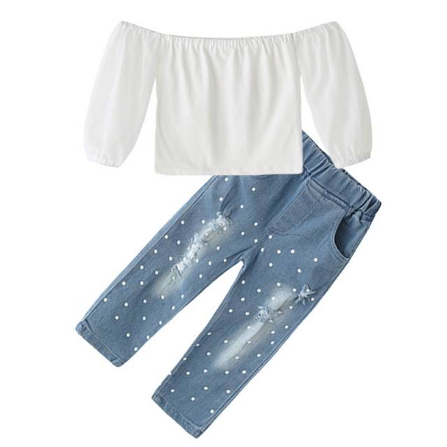 Baju atas bawah anak perempuan