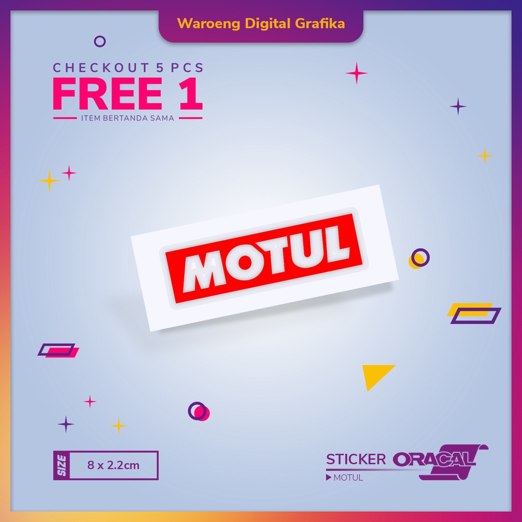 Cutting Sticker MOTUL | Sticker MOTUL Variasi Motor dan Mobil