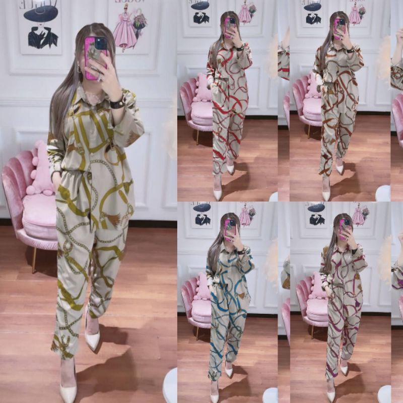 ONE SET SETELAN WANITA TERBARU|BAJU SETELAN KEMEJA WANITA KEKINIAN|SETCEL WANITA TERBARU