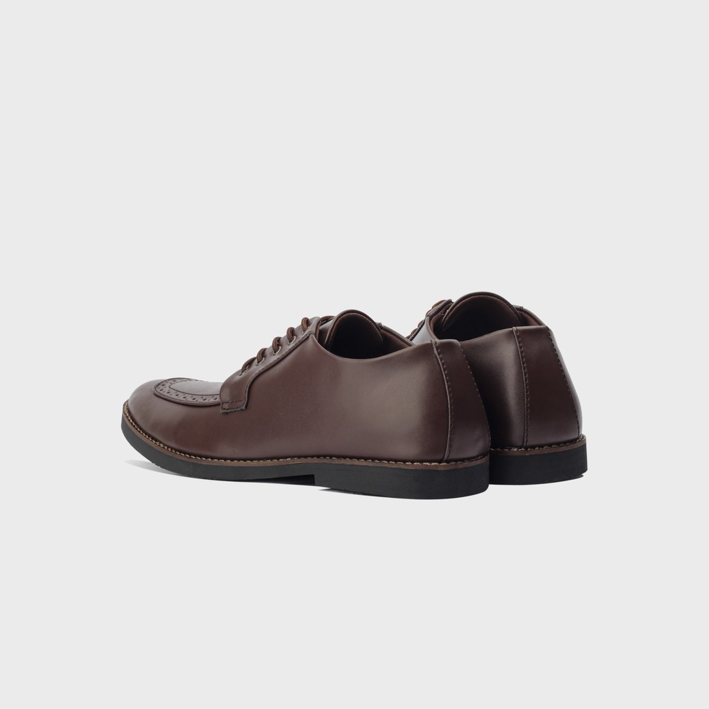 Reno Brown | Sepatu Pantofel Coklat Pria Casual Kerja Cowok Kantor Pantofel Laki Ori | FORIND Giant