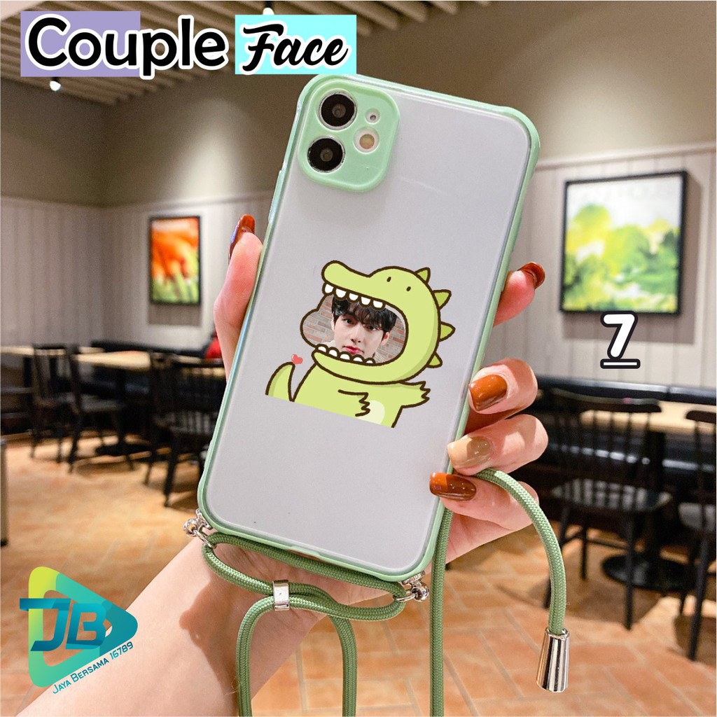 Softcase Slingcase Lanyard Choice COUPLE FACE oppo vivo xiaomi samsung realme iphone all type JB4780