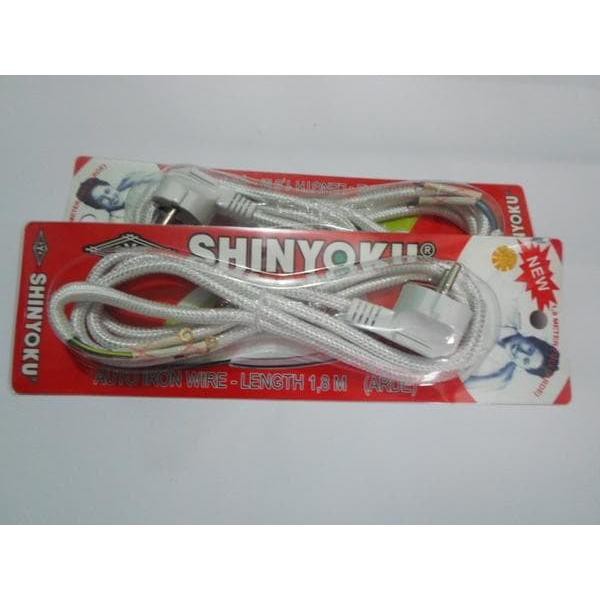 Kabel Setrika Isi 3 Shinyoku SNI 1.8 meter