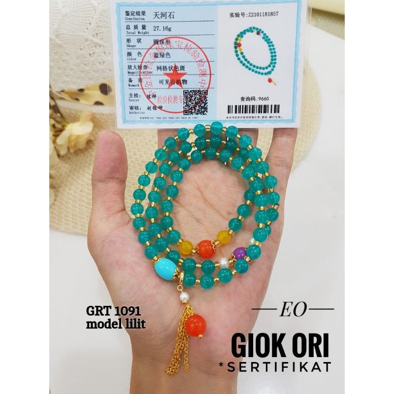 {COD}GELANG GIOK TRENDI LAPIS EMAS 24K IMPORT AWET