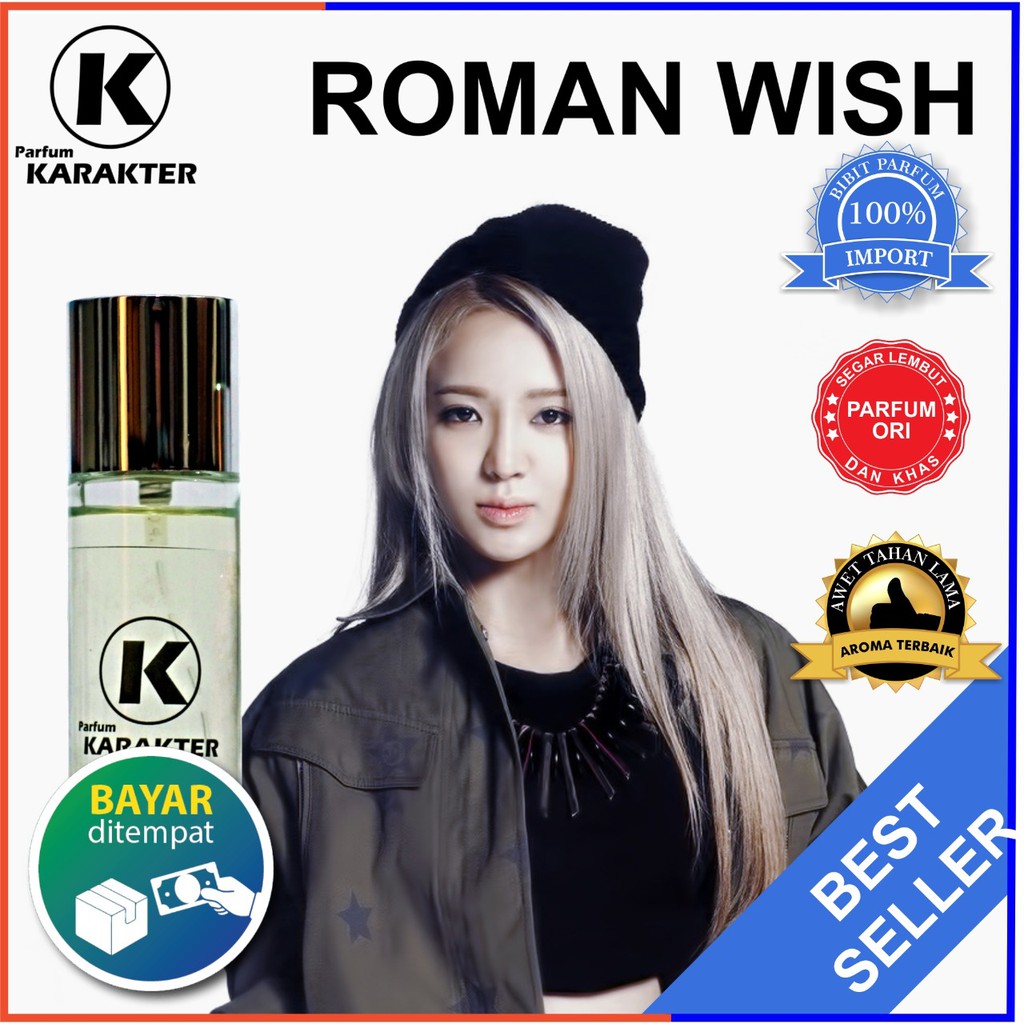 Parfum Cewek Roman Wish | Bibit Parfum Import Wangi &amp; Tahan Lama |  Kemasan 30ml  | Bisa Cod | Terlaris