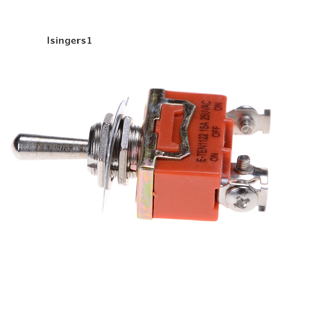 (lsingers1) Saklar Toggle Switch ON-OFF 3 Terminal SPDT 250V 15A Warna Oranye