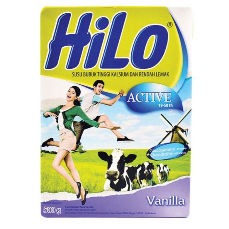 

Hilo Active Vanilla / Vanila 500 Gram Box