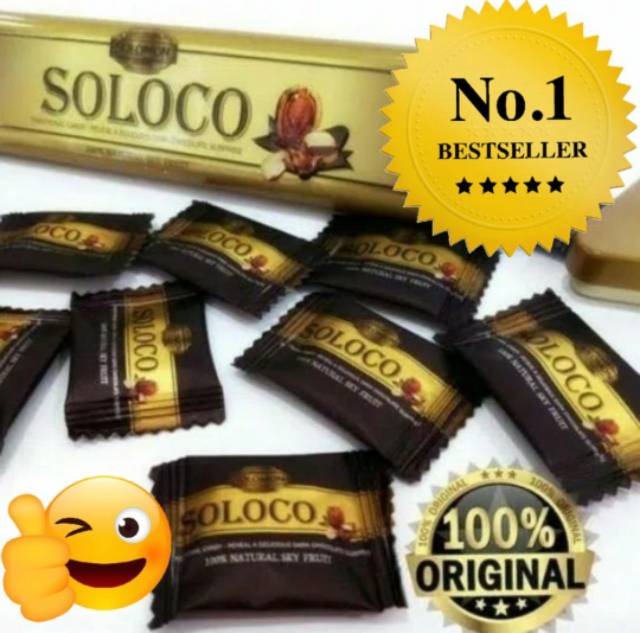 PROMO 20:12 SOLOCO CANDY COKLAT 100% ORIGINAL Permen stamina Pria