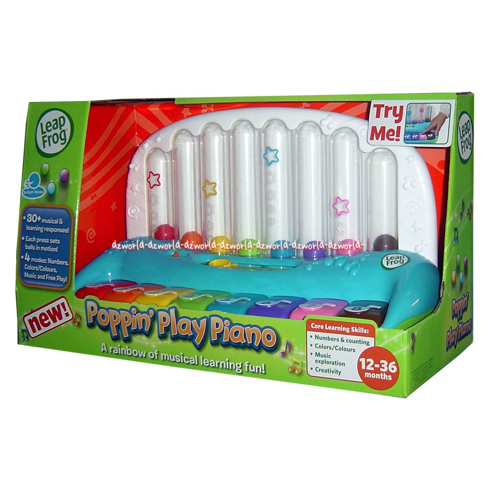 Leap Frog Poppin Play Piano Mainan Edukasi Anak Piano Musical