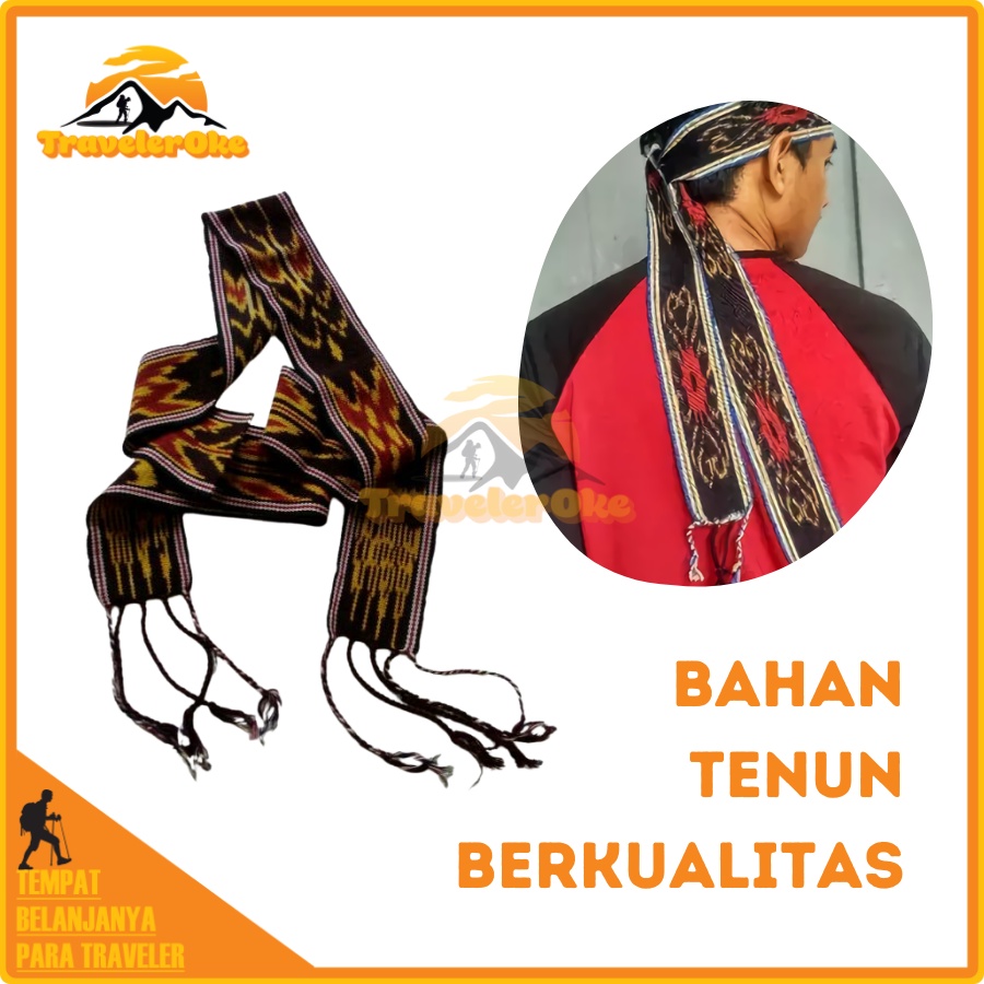 Kain Tenun Ikat Kepala Motif Batik Nusantara Desa Sade Lombok Original