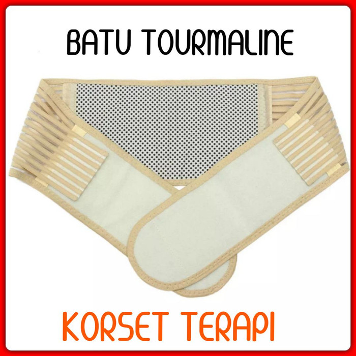 Korset Kesehatan Batu Tourmaline Terapi Syaraf Kejepit DIJAMIN PANAS