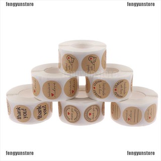 500pcs Stiker Tulisan Thank You Untuk Segel Label 500pcs Stiker Tulisan Thank You Untuk Segel Label