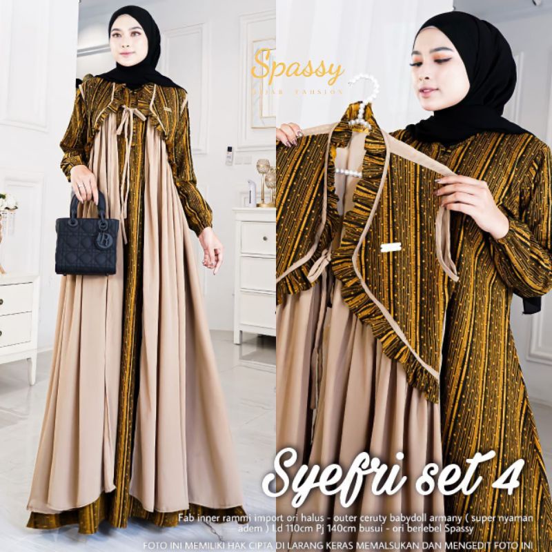 Baju Gamis Wanita Syefri Set 4
