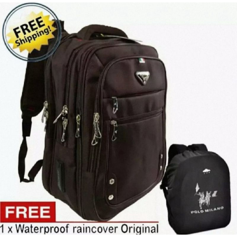 Ransel POLO MILANO tas ransel pria dan wanita tas laptop tas backpack